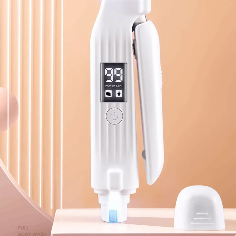 Coupe-ongles électrique portable 2 en 1 pour animaux de compagnie avec lumières LED, lime à ongles multifonctionnelle.