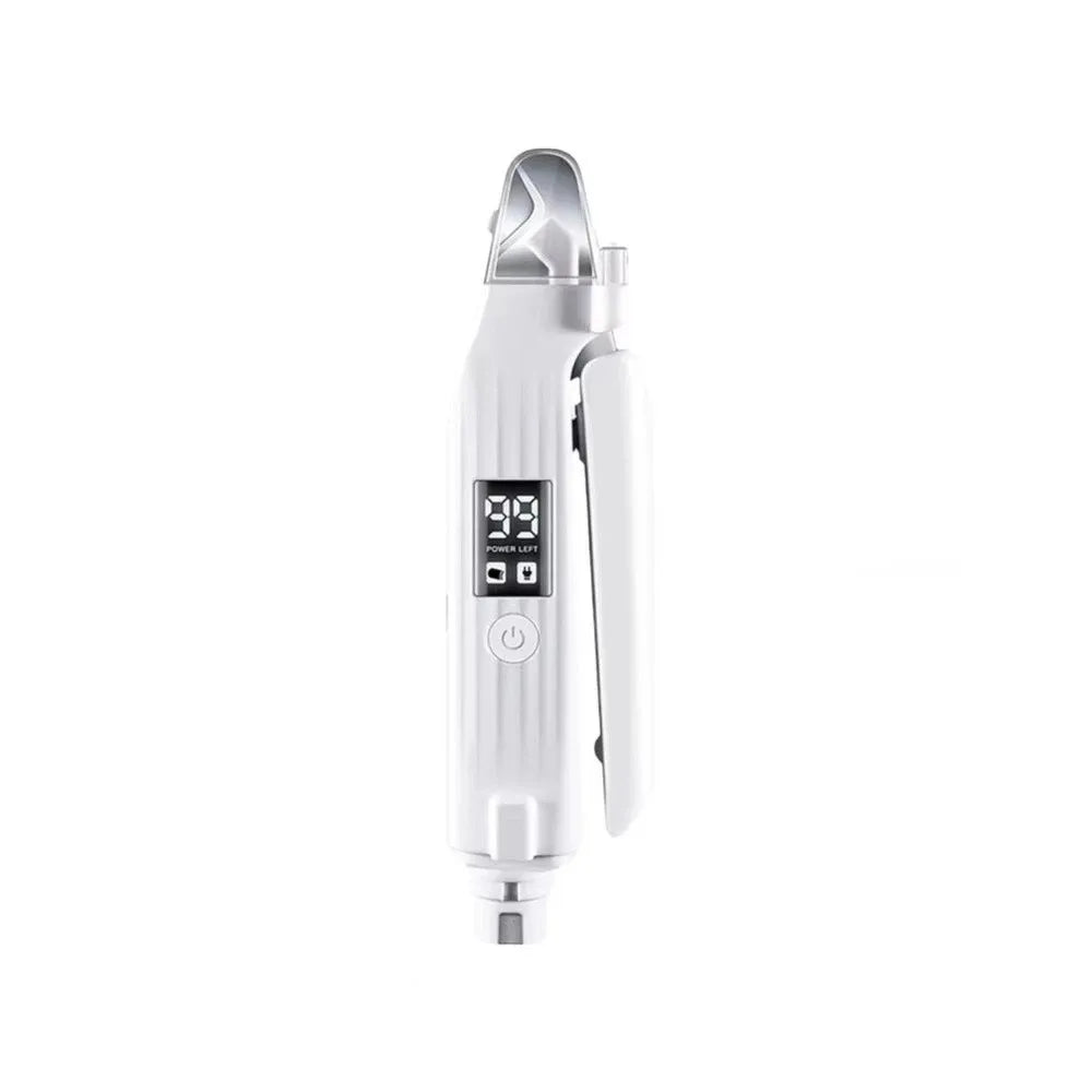 Coupe-ongles électrique portable 2 en 1 pour animaux de compagnie avec lumières LED, lime à ongles multifonctionnelle.