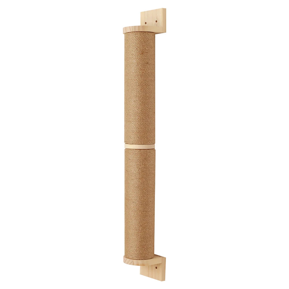 Arbre à chat mural en bois, support mural pour chatons et grands chats, poteaux plus épais pour une utilisation multifonctionnelle