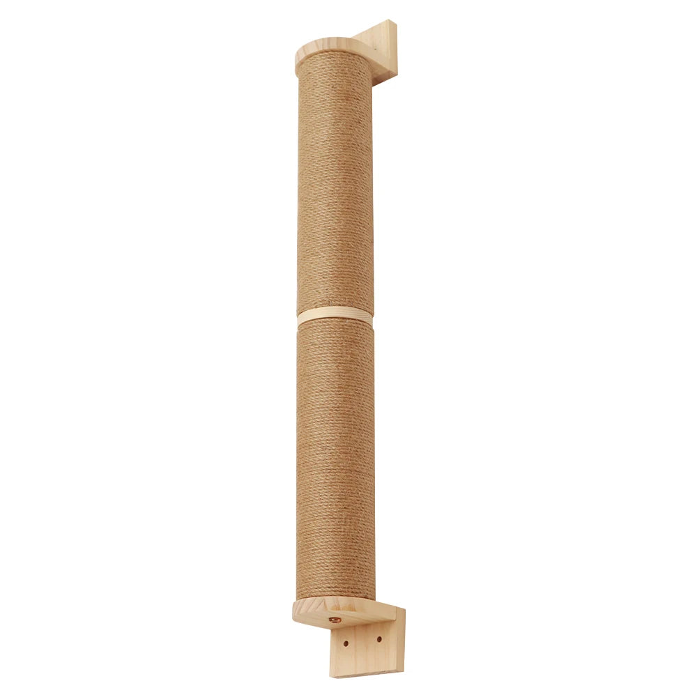 Arbre à chat mural en bois, support mural pour chatons et grands chats, poteaux plus épais pour une utilisation multifonctionnelle