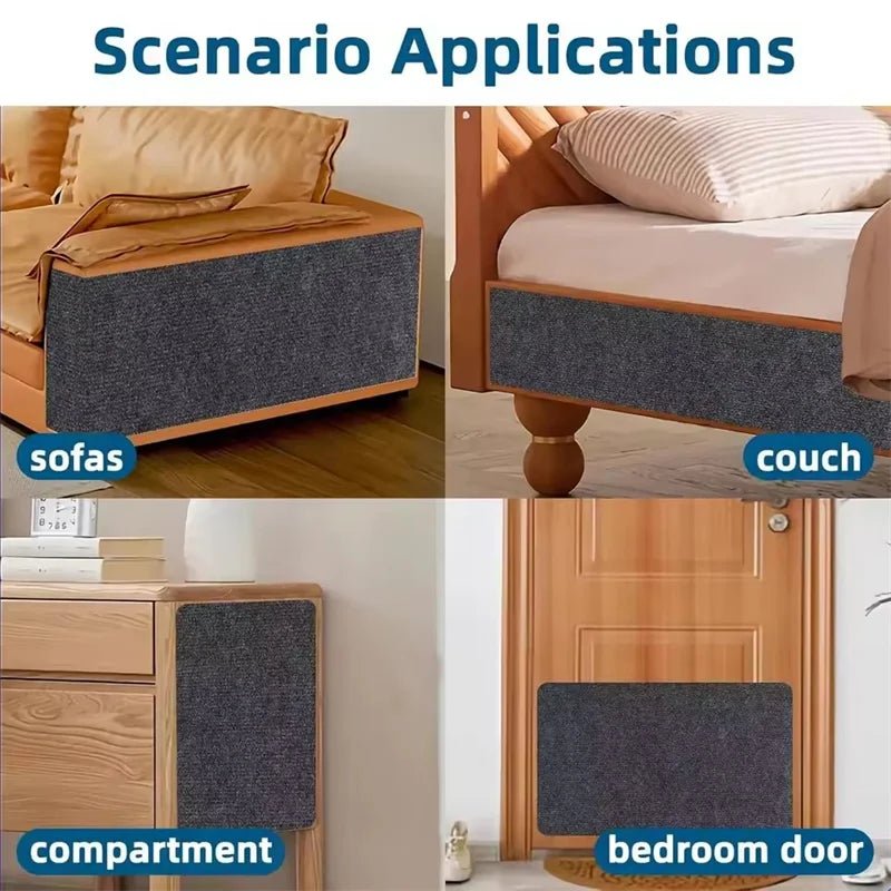 Tapis de protection pour canapé et griffoir pour chat, découpable, auto-adhésif, à monter soi-même